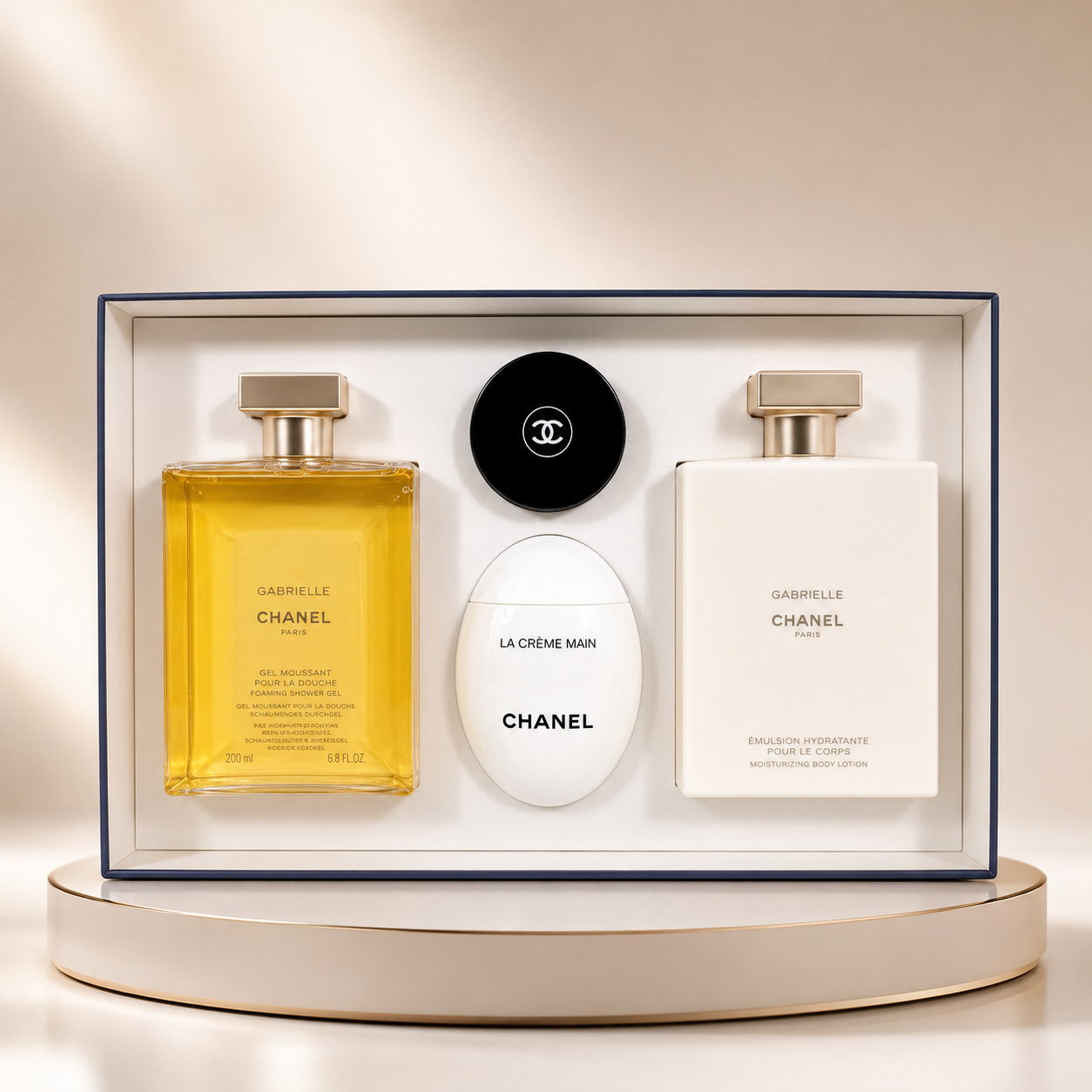 CHANEL GABRIELLE Luxury Bath & Body Gift Set (Shower Gel, Body Lotion & Hand Cream)