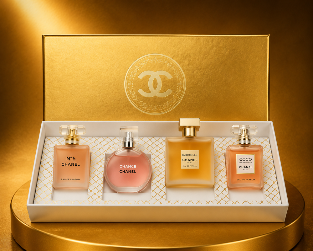 Chanel Luxury Miniature Fragrance Gift Set for Women (4 Pieces) – N°5, Chance, Gabrielle, Coco Mademoiselle