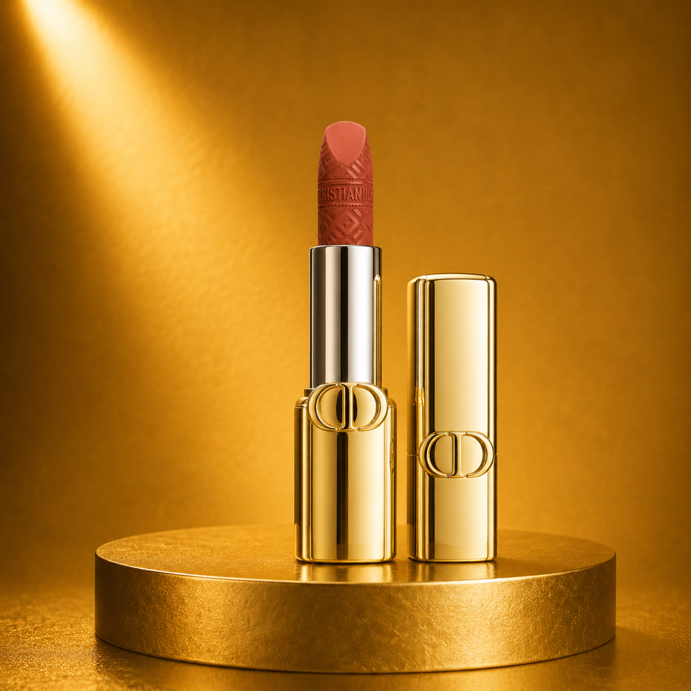 Rouge Dior Forever Lipstick 300 Forever Nude Style – Limited Edition Gold Case