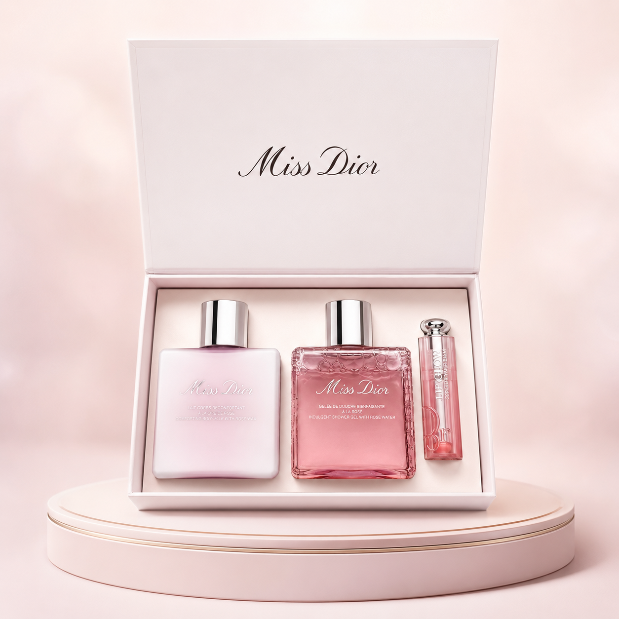 Dior Miss Dior Luxury Body Care & Lip Glow Limited Edition Gift Set
