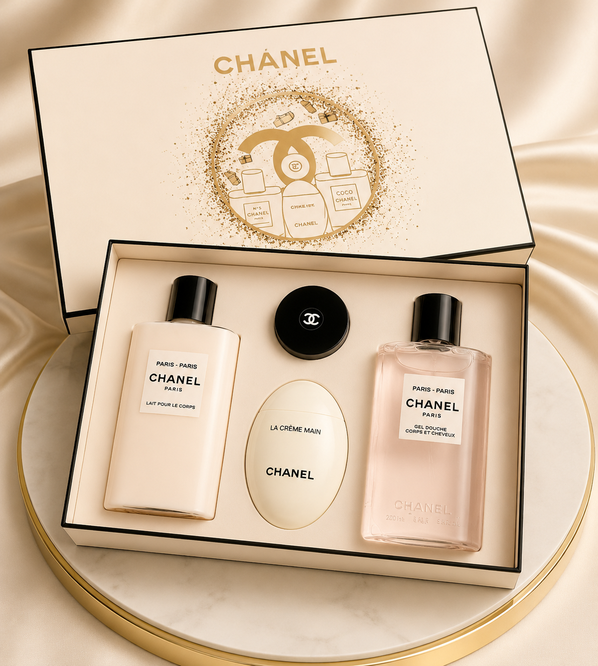 Chanel Paris-Paris Les Eaux de Chanel Luxury Body & Hand Care Gift Set