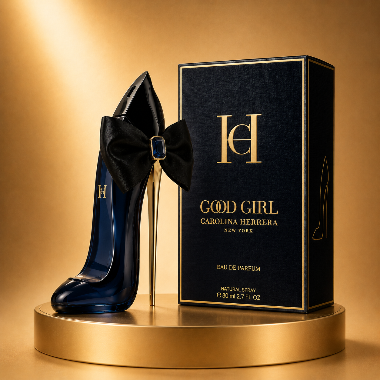 Carolina Herrera Good Girl Midnight Bow Eau de Parfum (2.7 FL OZ / 80 mL) Luxury Amber Floral Perfume for Women | Limited Edition Collector's Designer Fragrance