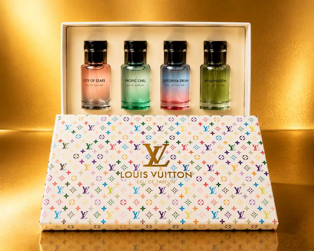 Louis Vuitton Miniature Fragrance Discovery Gift Set (4 Pieces) – Imagination, Pacific Chill, California Dream, City of Stars