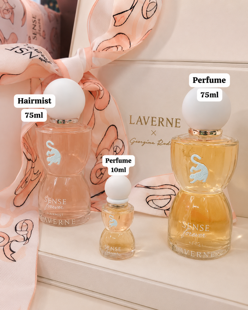 Laverne Sense Forever Luxury Perfume Gift Set – 75ml Eau de Parfum, 75ml Hair Mist & 10ml Mini Perfume