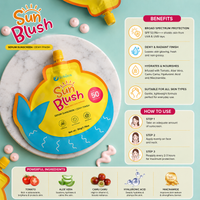 HerSkin Sun Blush Serum Sunscreen SPF 50 PA+++ – Dewy Finish 50g