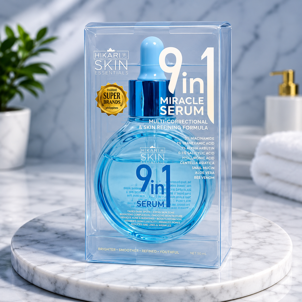 Hikari Skin Essentials 9-in-1 Miracle Serum – Multi-Correctional & Skin Refining Formula 50ml