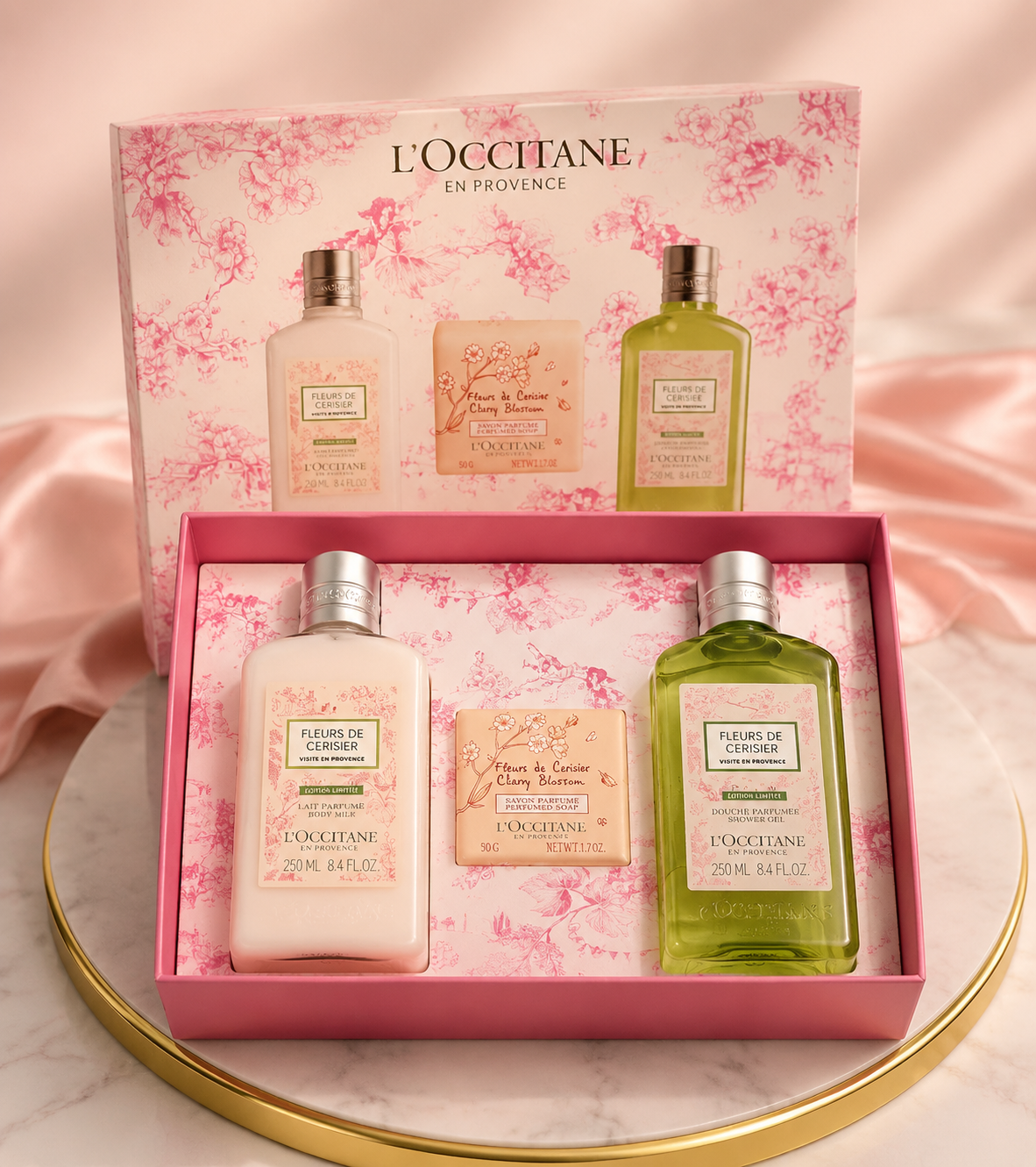 L'Occitane En Provence Fleurs de Cerisier (Cherry Blossom) Limited Edition Gift Set