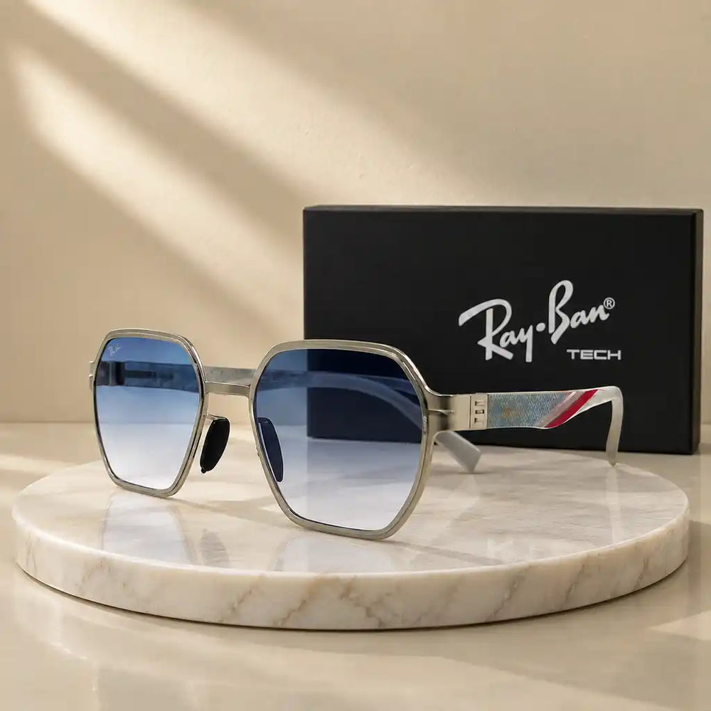 RayBan RB2605 Silver Frame Blue Gradient Sunglasses